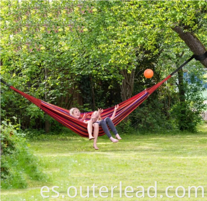 Silla de hamaca silla hamaca venta caliente lienzo de algodón portátil hamaca al aire libre